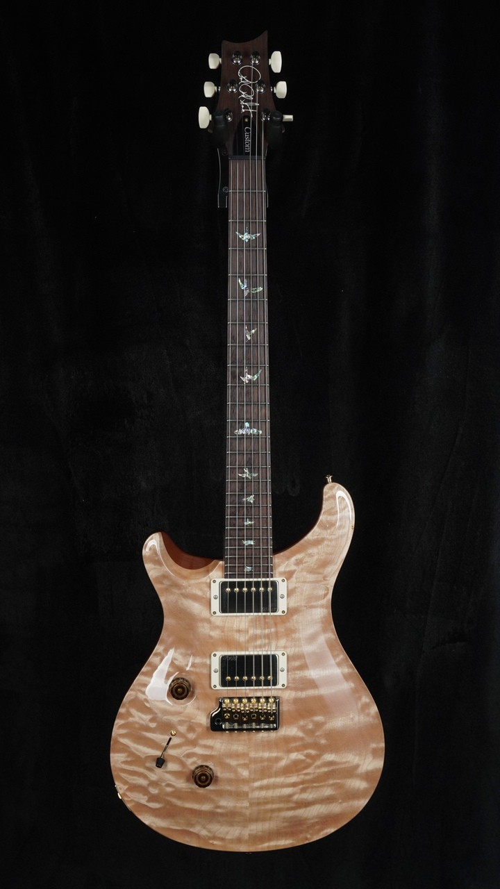PRS Wood Library Left-Handed Custom 24 in Natural with Quilt Top and Maple Neck