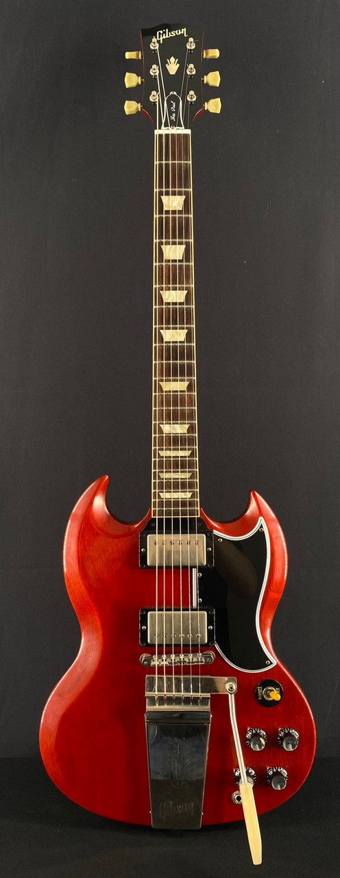 Preowned Gibson '61 Les Paul/SG Standard Reissue VOS LTD with Maestro in Canadian Cherry