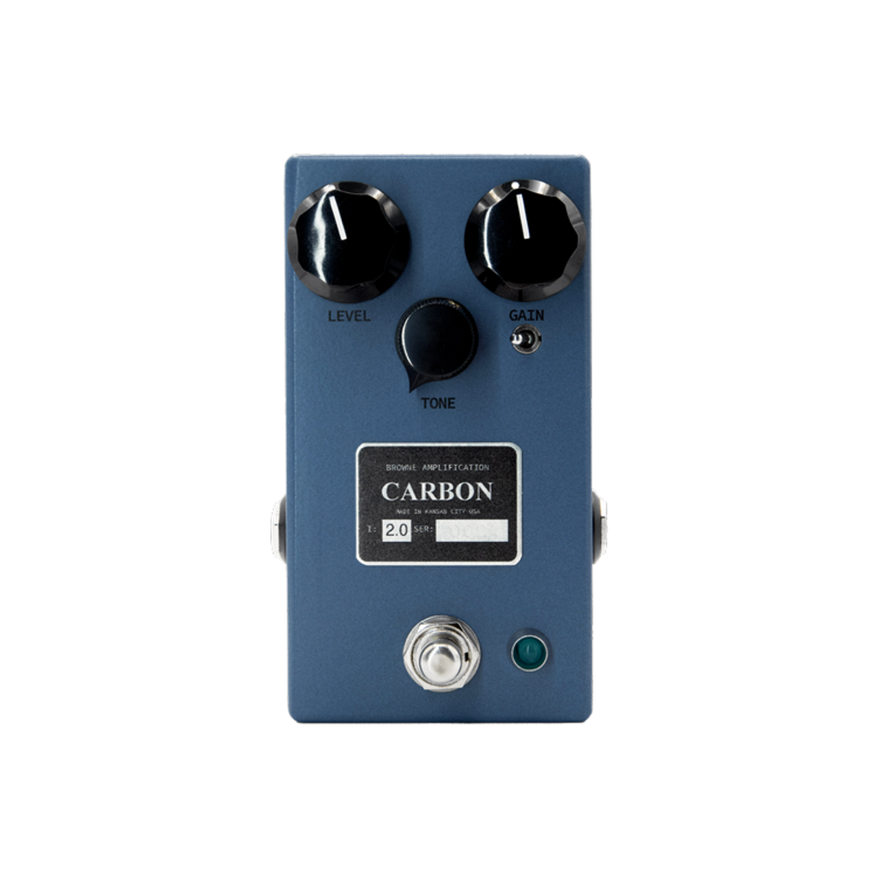 Browne Amplification Carbon v2 Overdrive Pedal in Sky Blue