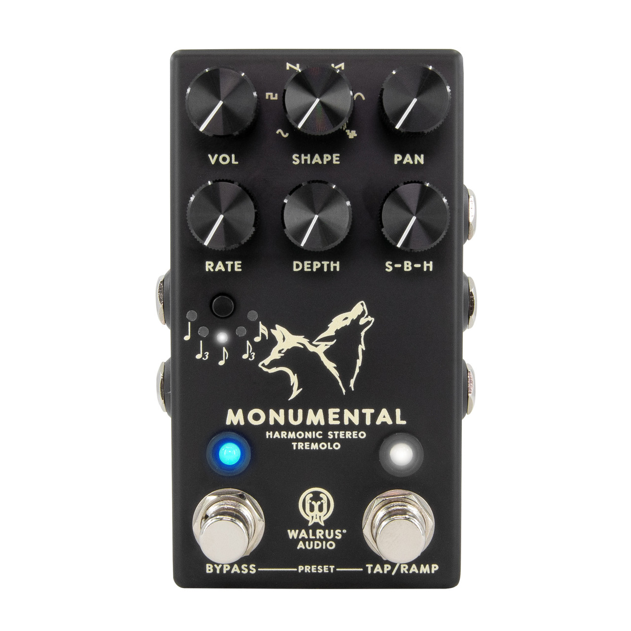 Walrus Audio Monumental Stereo Harmonic Tap Tremolo in Black