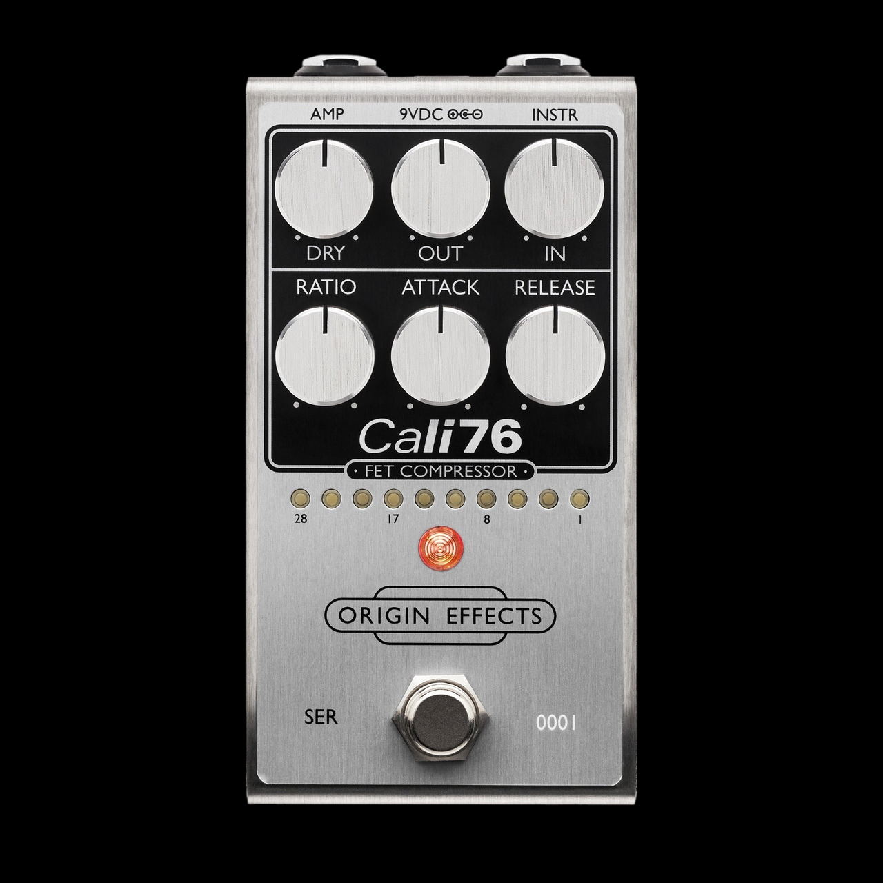 Origin Effects Cali76 FET Compressor in Brushed Aluminum