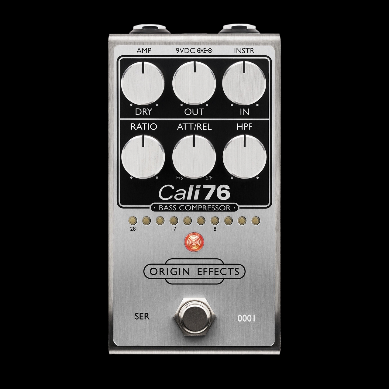 Origin Effects Cali76 Bass Compressor in Brushed Aluminum