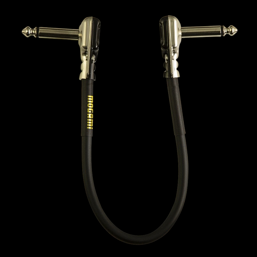 Mogami PRR Gold Pedal Patch Cables with Pancake Right angle Plugs