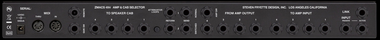 Fryette ZMACS Impedance Matching Amp & Cab Selector