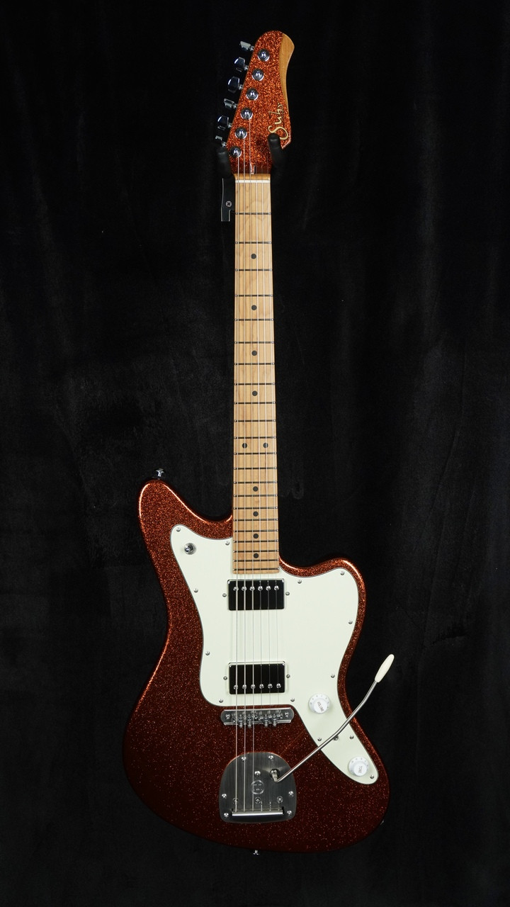 Suhr Custom Classic JM in Orange Sparkle with Mastery Bridge and Vibrato - Whole