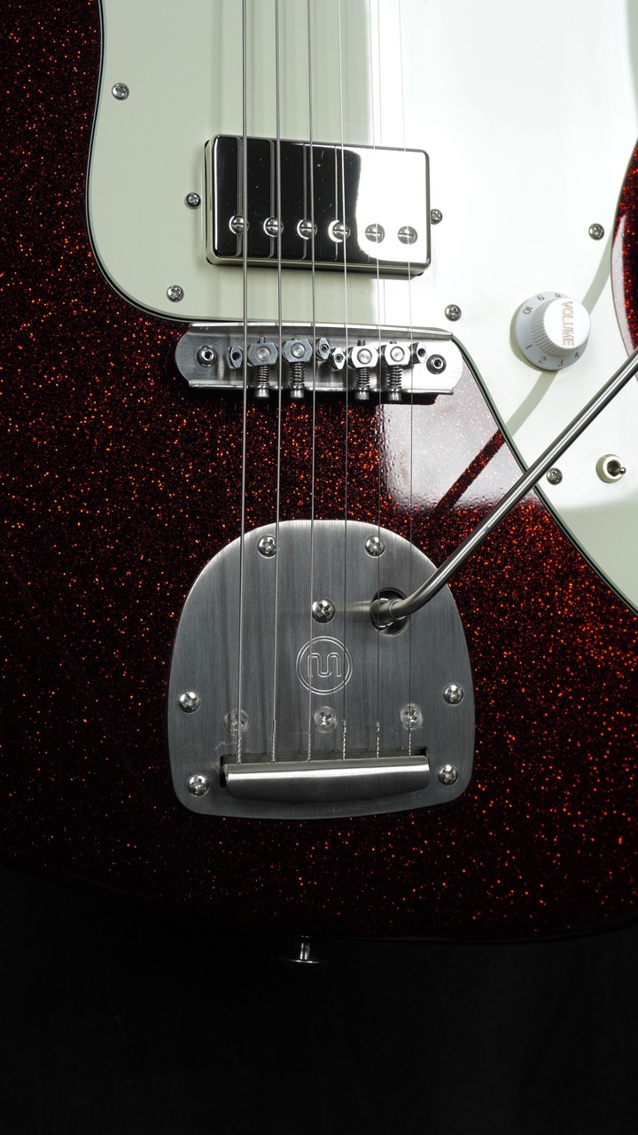 Suhr Custom Classic JM in Red Sparkle with Mastery Bridge and Vibrato Suhr Custom Classic JM in Red Sparkle with Mastery Bridge and Vibrato