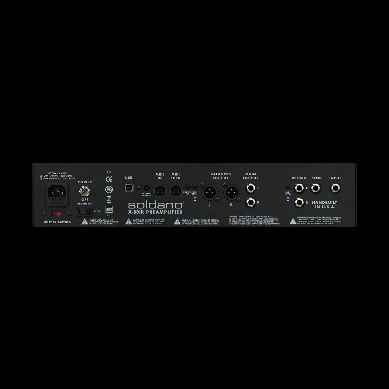 Soldano X88-IR 3-Channel All-Tube Stereo Rackmount Preamp