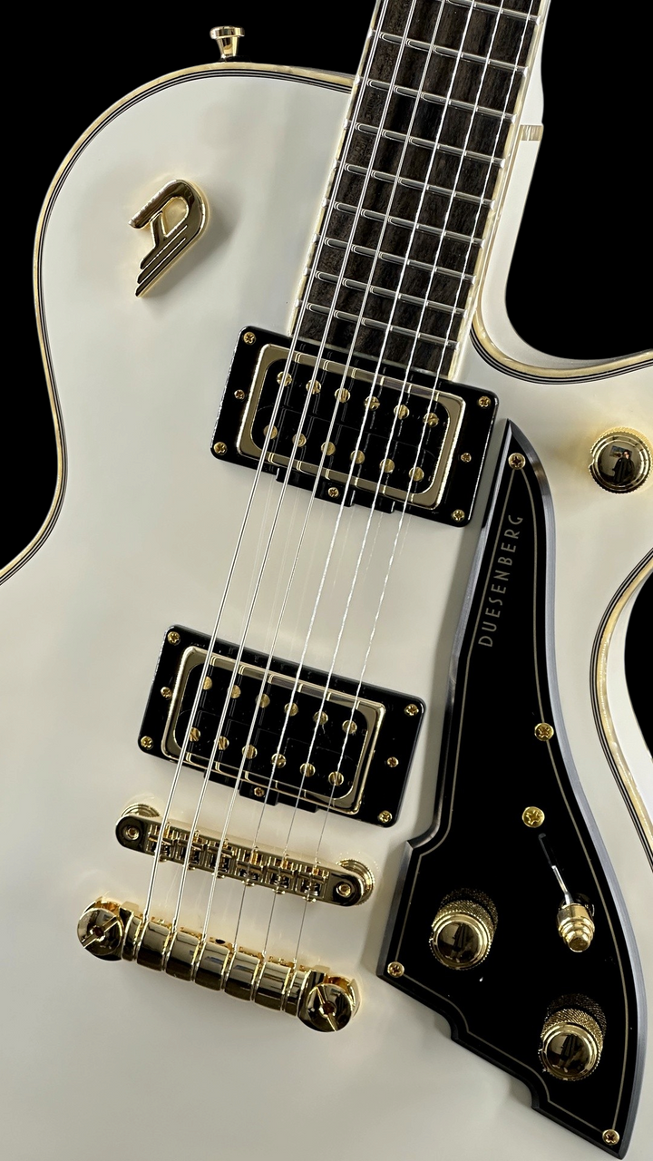 Duesenberg Fantom A Solid Body - Aged White - Angle