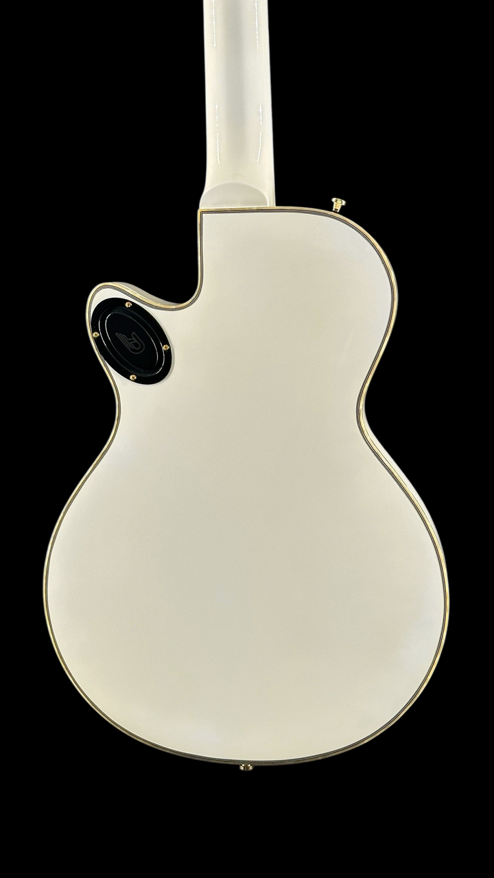 Duesenberg Fantom A Solid Body - Aged White - Back Close