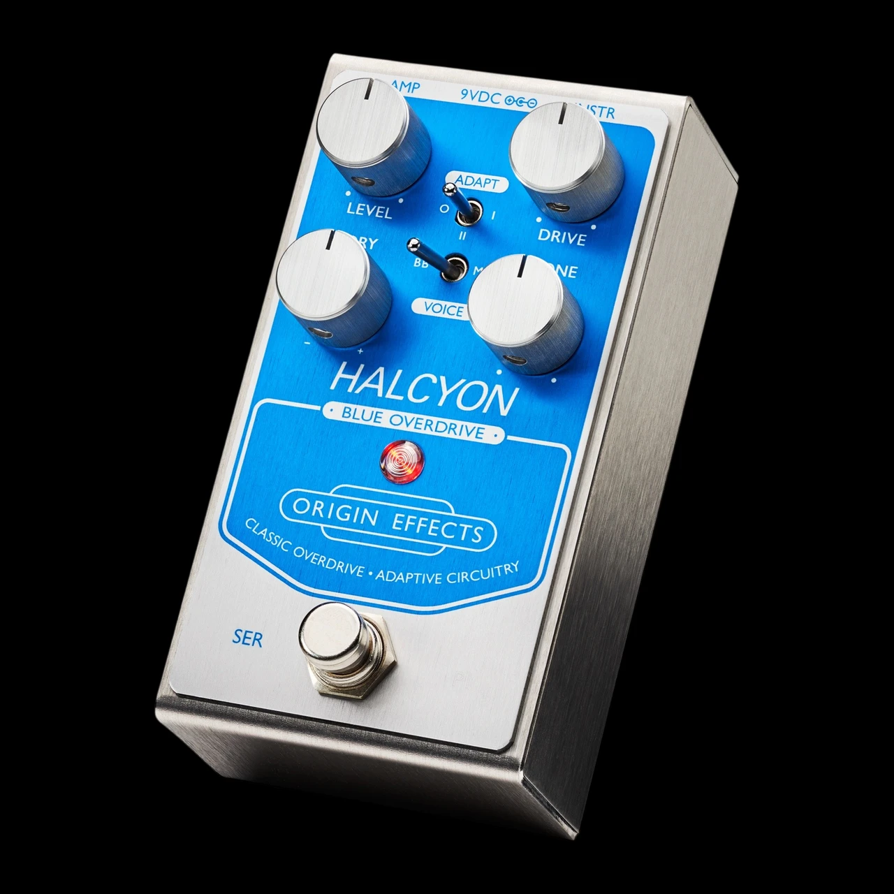 Origin Effects Halcyon Blue Overdrive Pedal - Right Angle