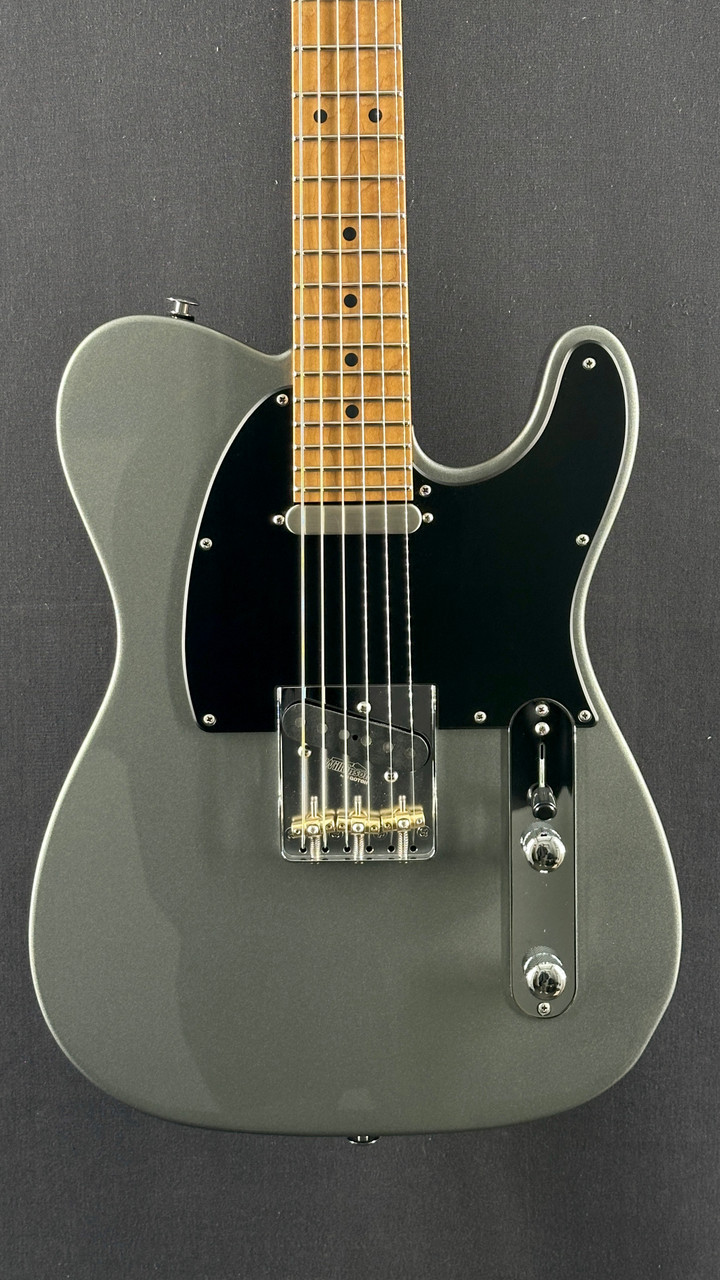 Suhr Andy Wood Signature Modern T in AW Silver with Single Coil Pickups and Fixed Bridge