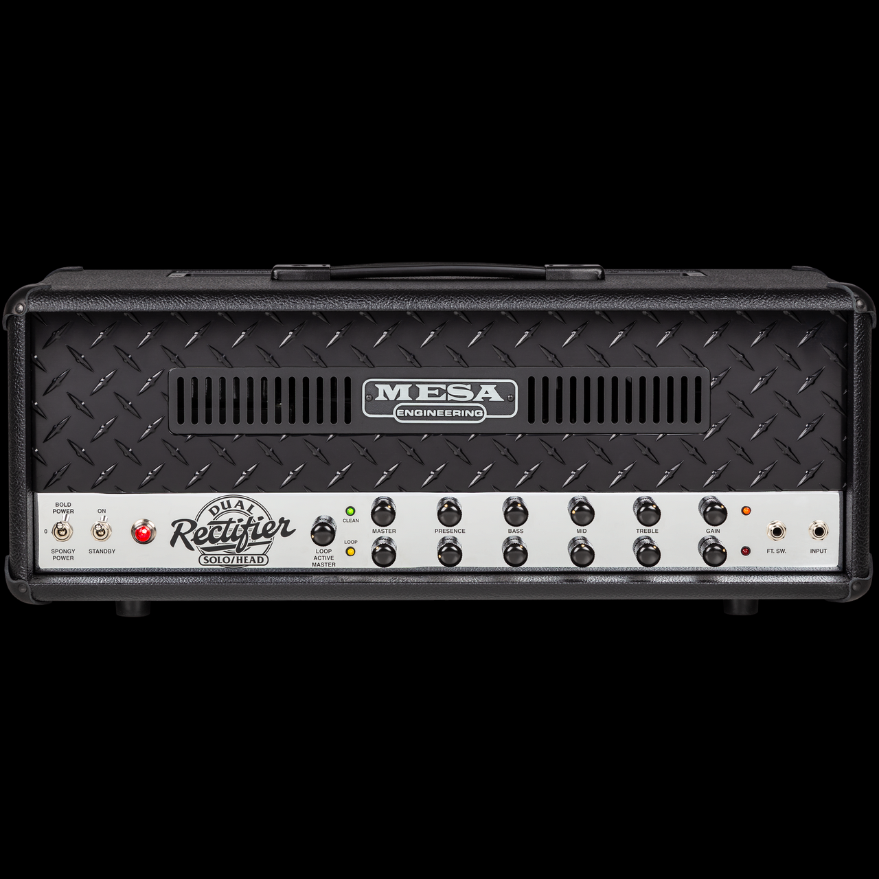 Mesa Boogie Dual Rectifier 90s Two-Channel Head in Black