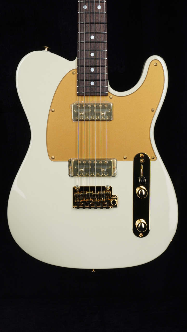 Suhr Mateus Asato Signature Series Classic T in MA White with Lollar Gold Foil Pickups and Tremolo Bridge
