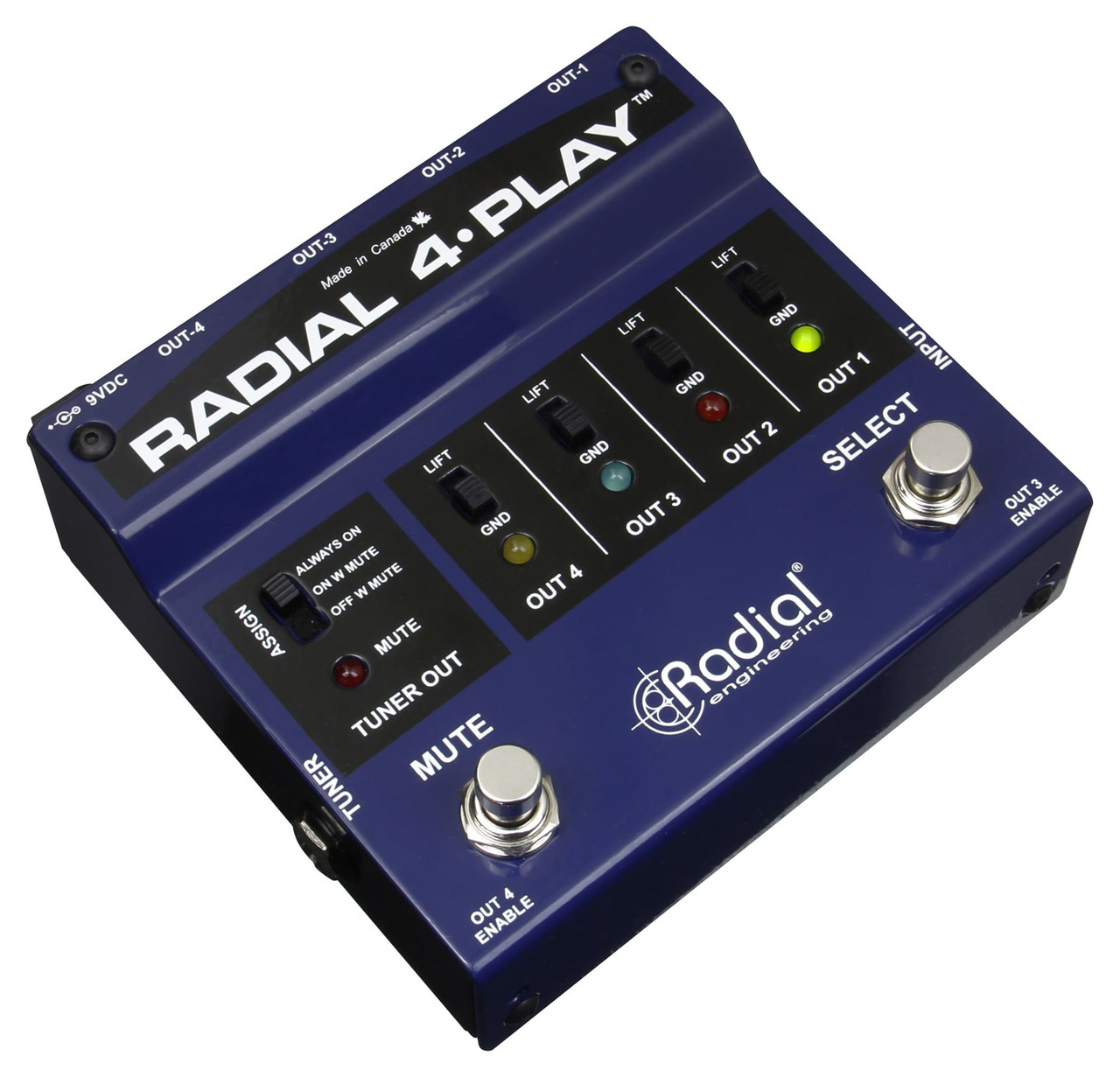 Radial Engineering 4-Play Multi-Output Direct Box