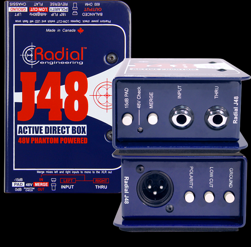 Radial Engineering J48 Mono Active Direct Box
