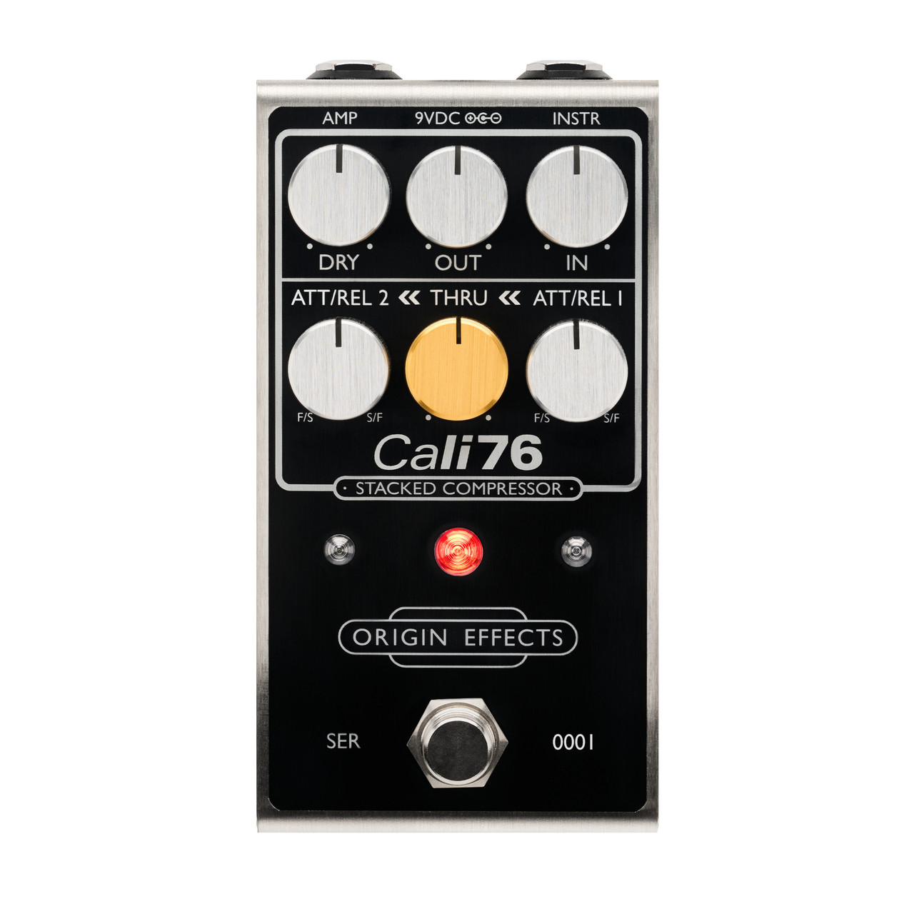 Origin Effects Cali76 Stacked Compressor Pedal in Black