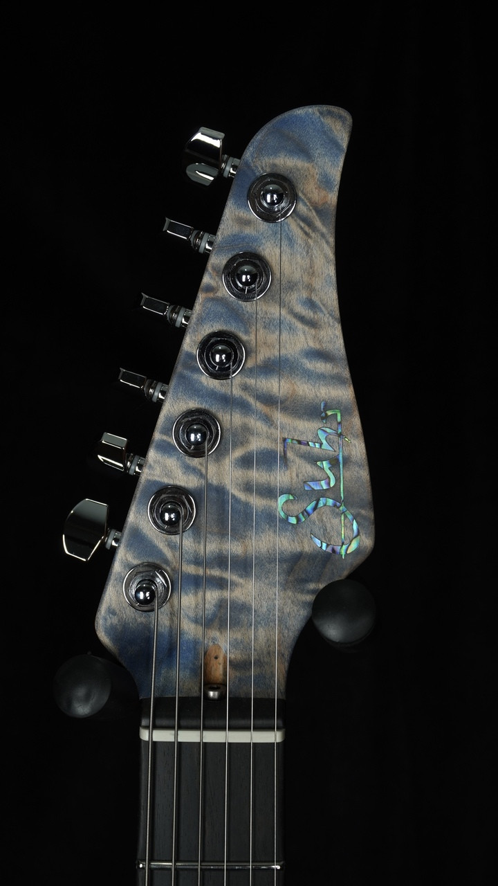 Suhr Custom Modern in Transparent Blue Denim with Black Limba Body Suhr Custom Modern in Transparent Blue Denim with Black Limba Body