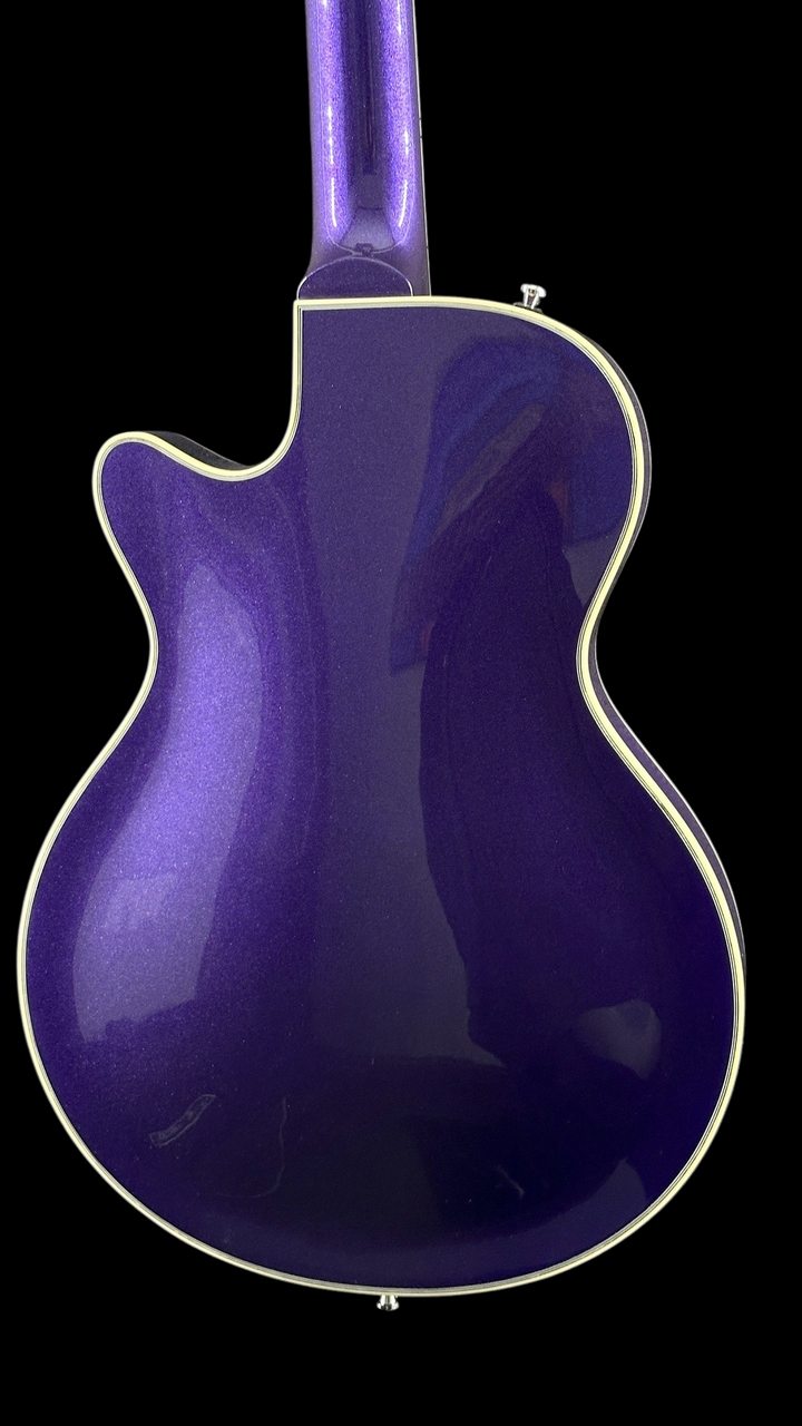 Duesenberg Starplayer TV Semi-Hollowbody - Galaxy Purple Burst - Back Close