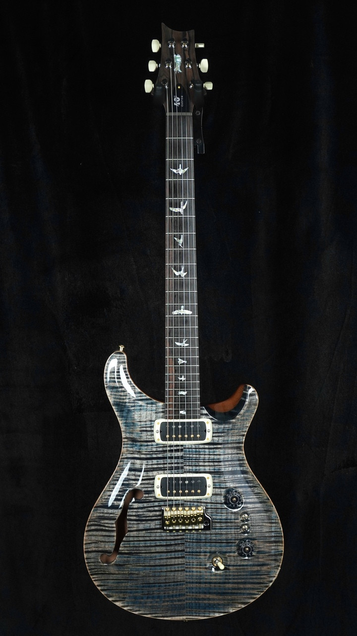 PRS 40th Anniversary Custom 24-08 Semi-Hollow Limited Edition in Faded Whale Blue with Natural Back