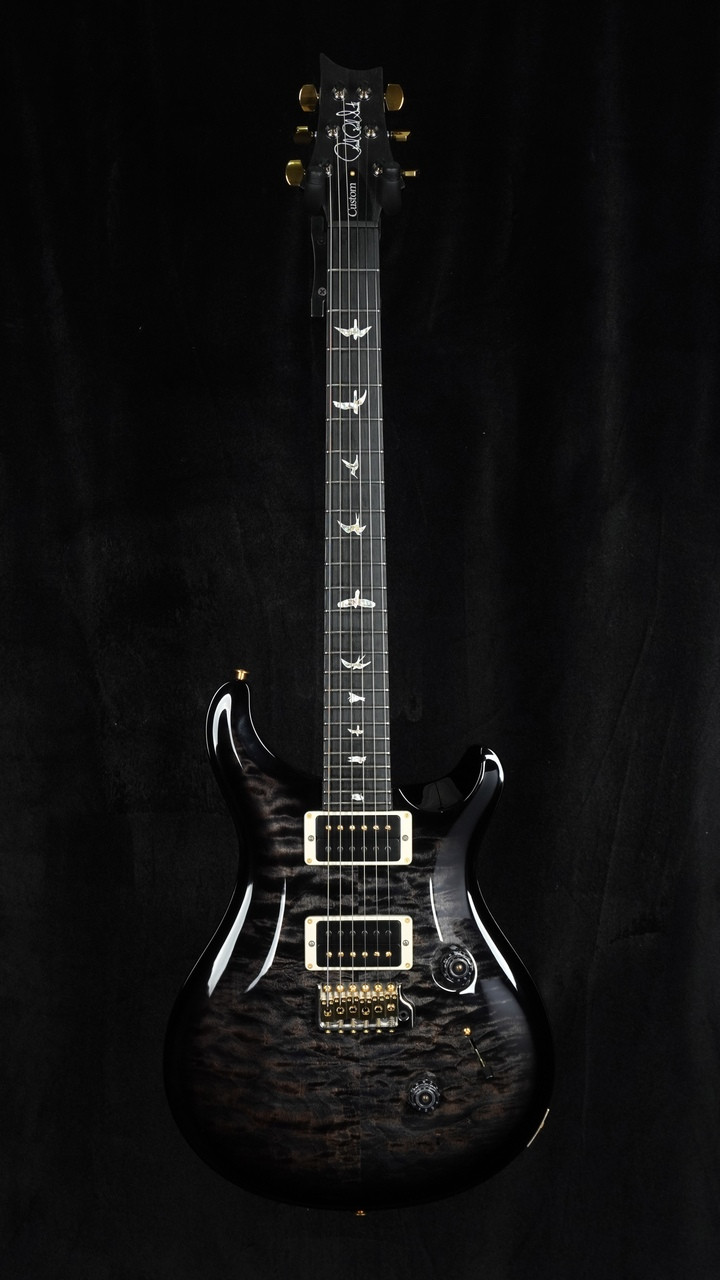 2021 PRS Wood Library Custom 24 in Charcoal Wrap Burst with Quilt Maple 10-Top and Matching Maple Neck 2021 PRS Wood Library Custom 24 in Charcoal Wrap Burst with Quilt Maple 10-Top and Matching Maple Neck