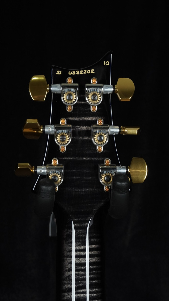 2021 PRS Wood Library Custom 24 in Charcoal Wrap Burst with Quilt Maple 10-Top and Matching Maple Neck 2021 PRS Wood Library Custom 24 in Charcoal Wrap Burst with Quilt Maple 10-Top and Matching Maple Neck