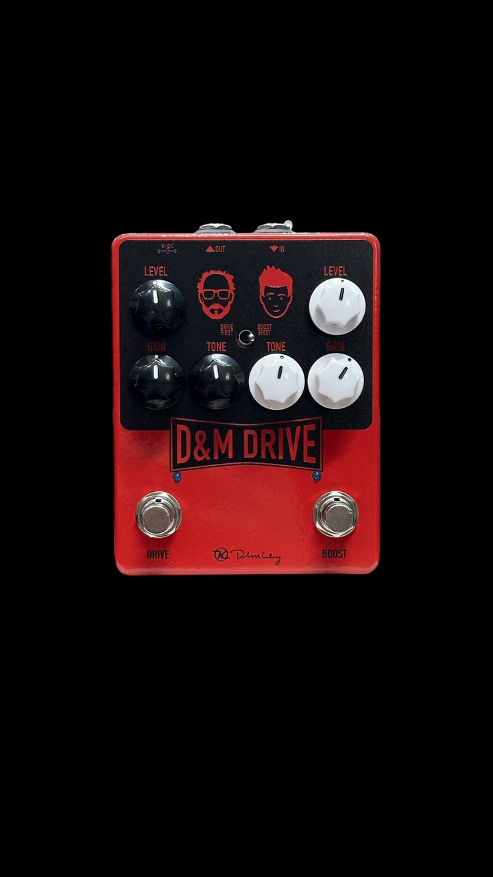 Keeley Electronics D&M Drive Pedal in Sanctuary Red