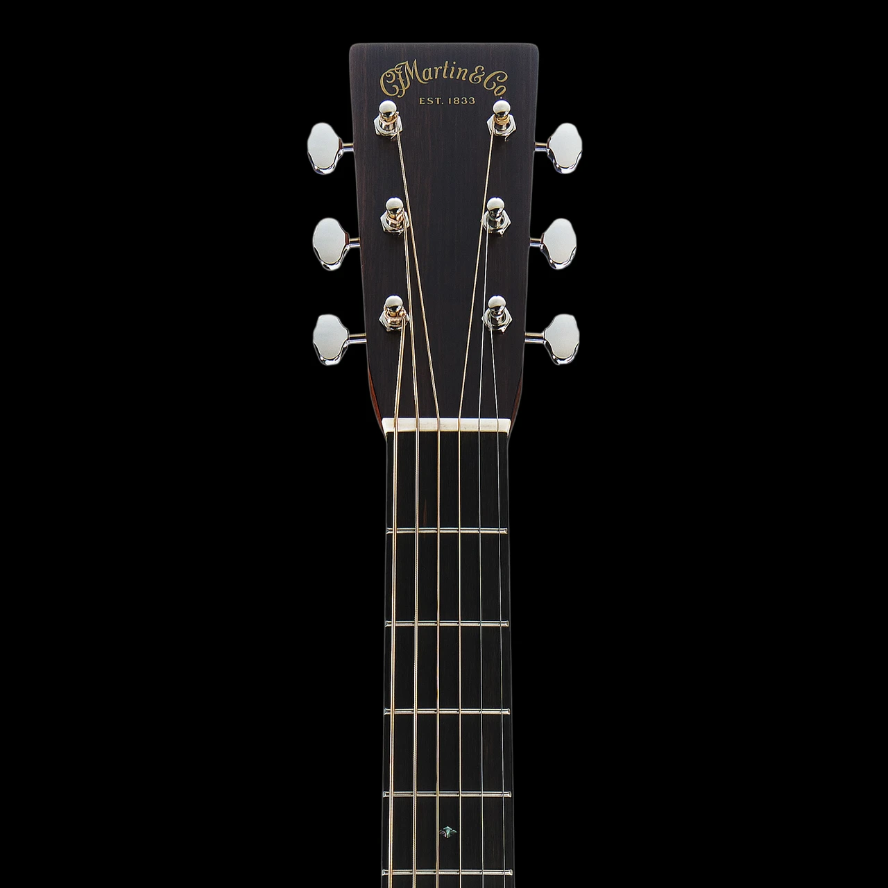 Martin Standard Series HD-28 Rosewood Dreadnought Acoustic Guitar - Natural Gloss - Headstock