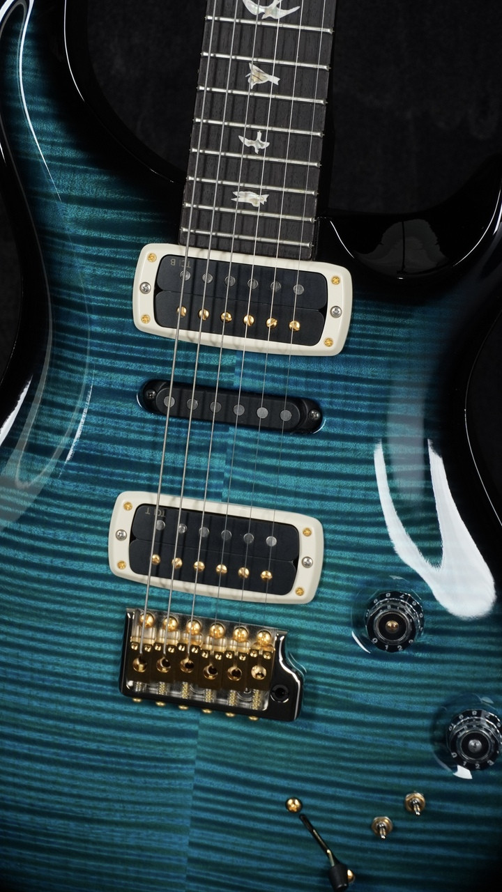 PRS Modern Eagle V in Carroll Blue Wraparound Smokeburst  with Ten Top