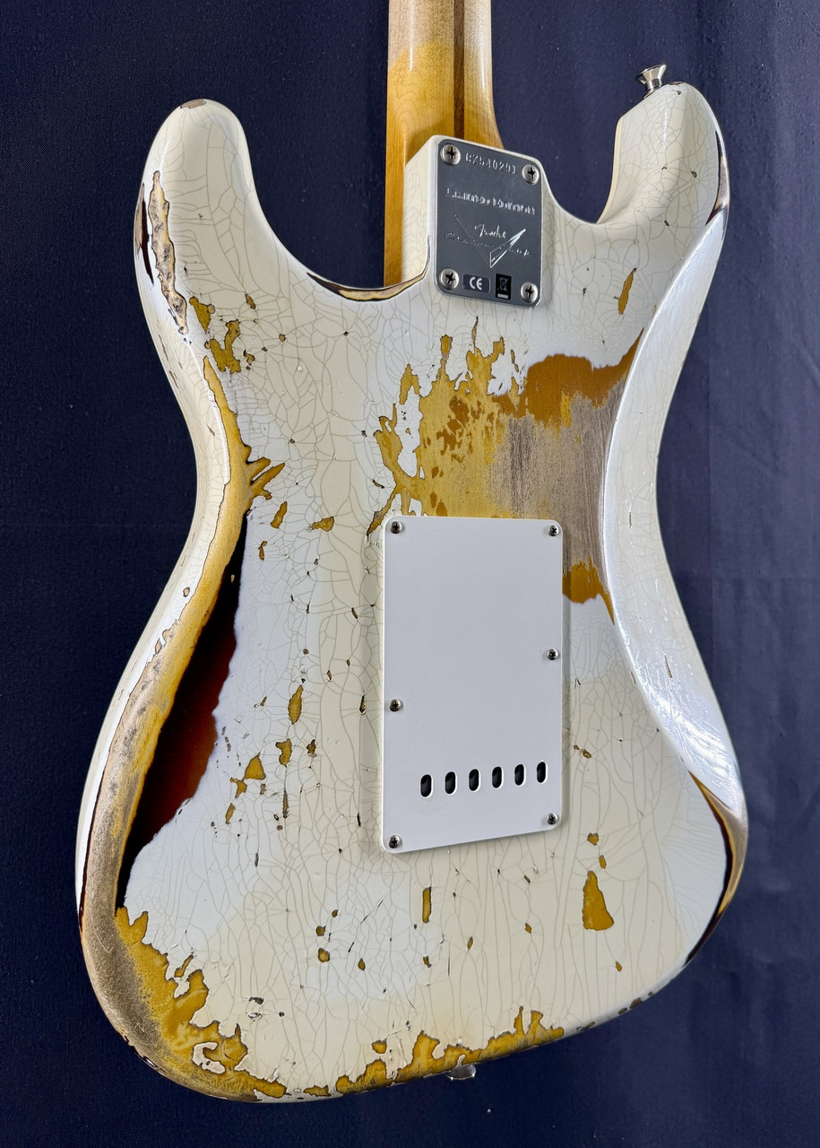 ★Custom Relic OlympicWhite Stratocaster★ Fender Custom Shop GT11 Relic Stratocaster - Olympic White/3