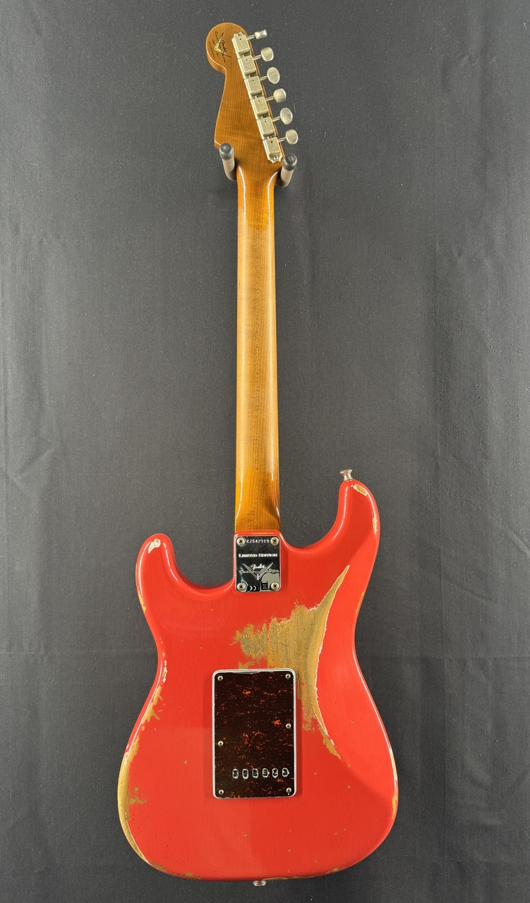 ❖❖ Custom HeavyRelic FiestaRed Strato ❖❖ Used Fender Custom Shop '57 Heavy Relic Stratocaster NAMM