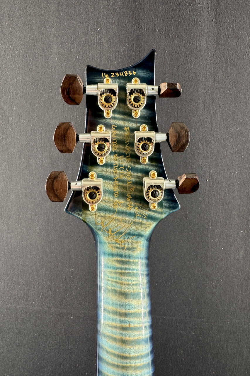 Preowned Paul Reed Smith Private Stock McCarty 594 Single Cut Guitar of the Month in Faded Royal Blue Smoked Burst