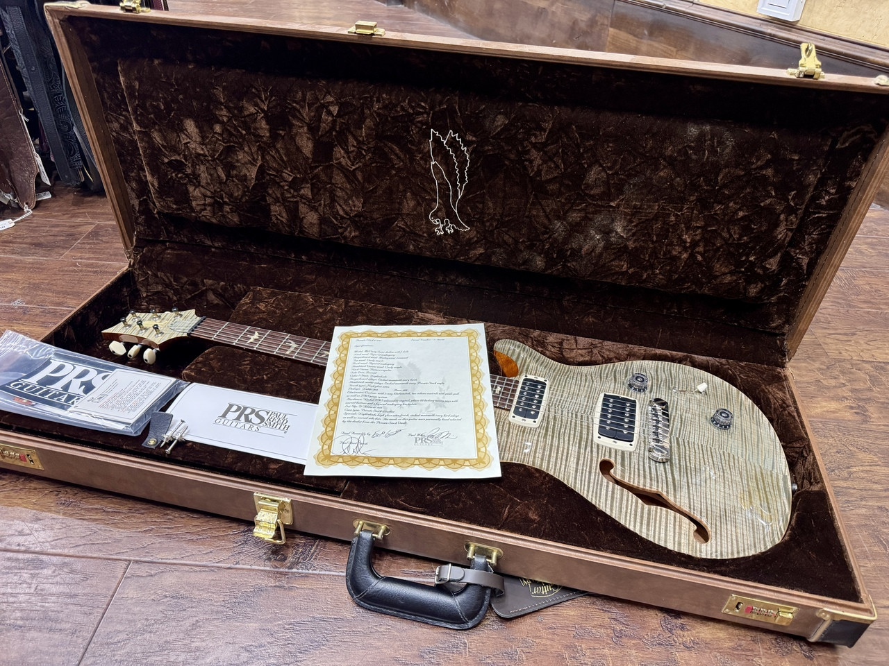 Preowned Paul Reed Smith Private Stock McCarty Semi-Hollow Piezo in Nightshade