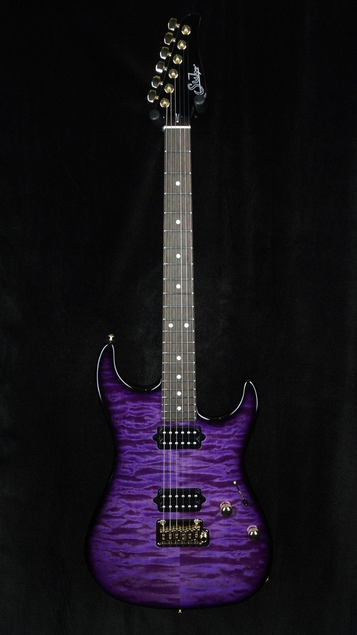Suhr Standard Thin Burst Limited Edition in Transparent Purple with Indian Rosewood Fingerboard and Suhr 2 Post Tremolo