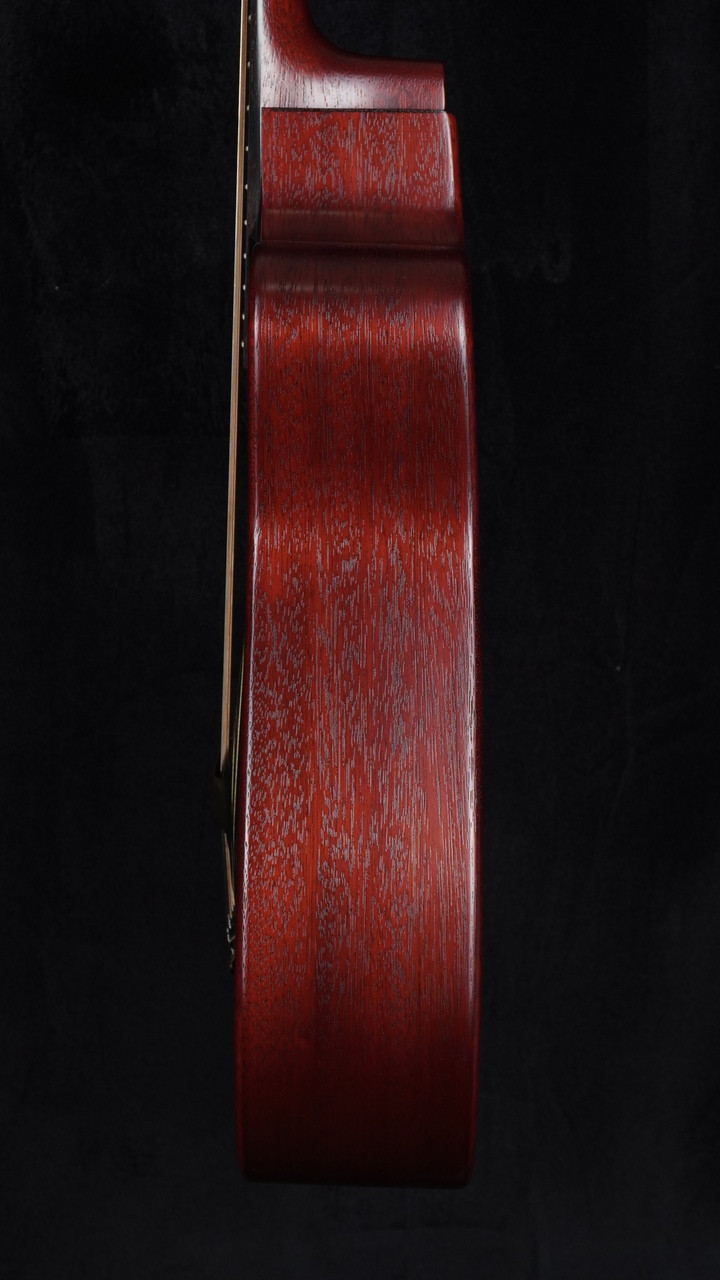 Beard Trailhead-E All Mahogany Roundneck Resonator with Cutaway in Scarlet