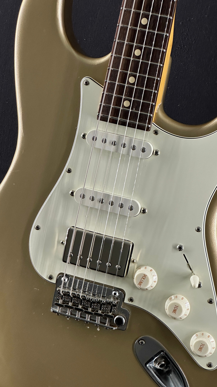 Preowned Suhr Classic Antique Pro HSS in Refinished Shoreline Gold with Lindy Fralin Pickups