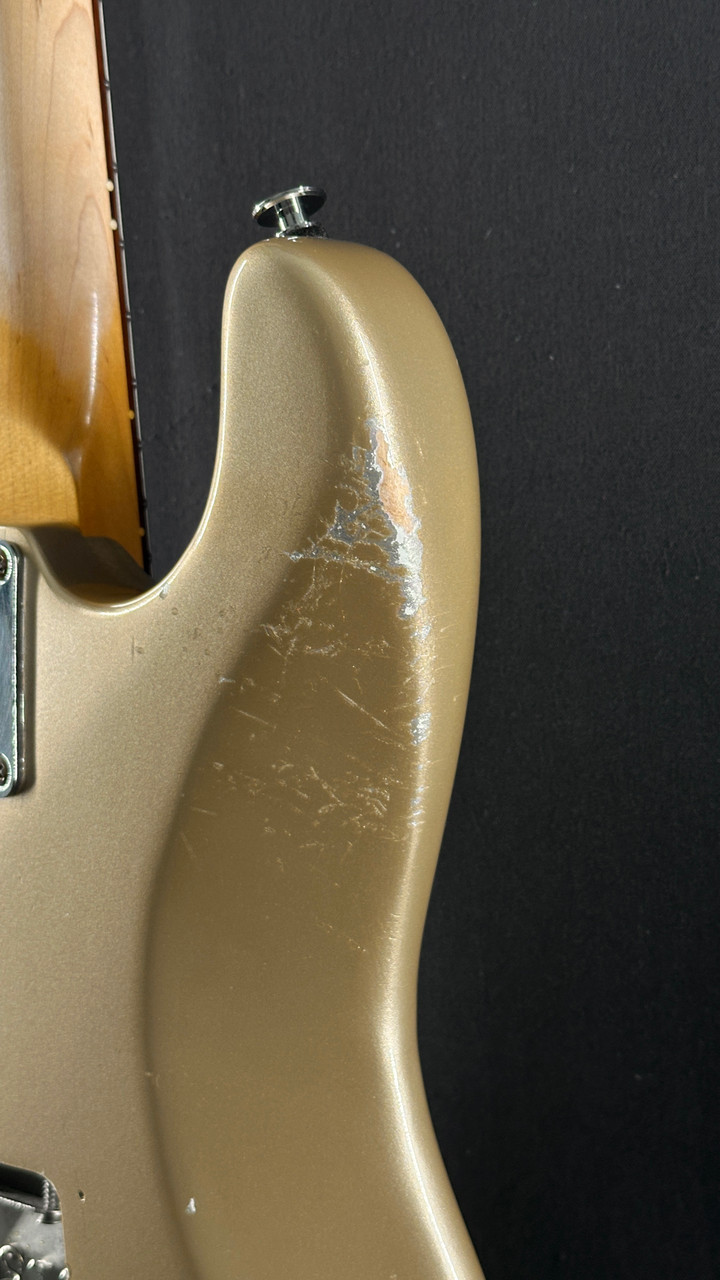 Preowned Suhr Classic Antique Pro HSS in Refinished Shoreline Gold with Lindy Fralin Pickups