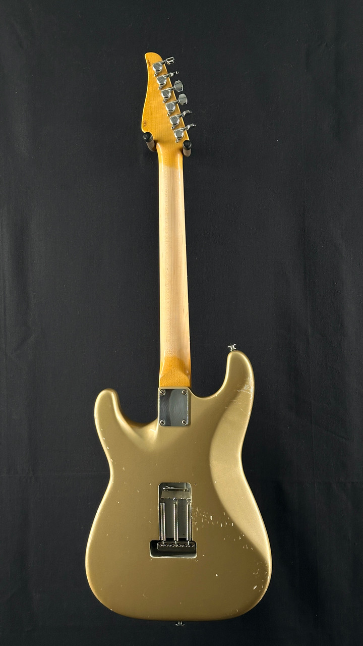 Preowned Suhr Classic Antique Pro HSS in Refinished Shoreline Gold with Lindy Fralin Pickups