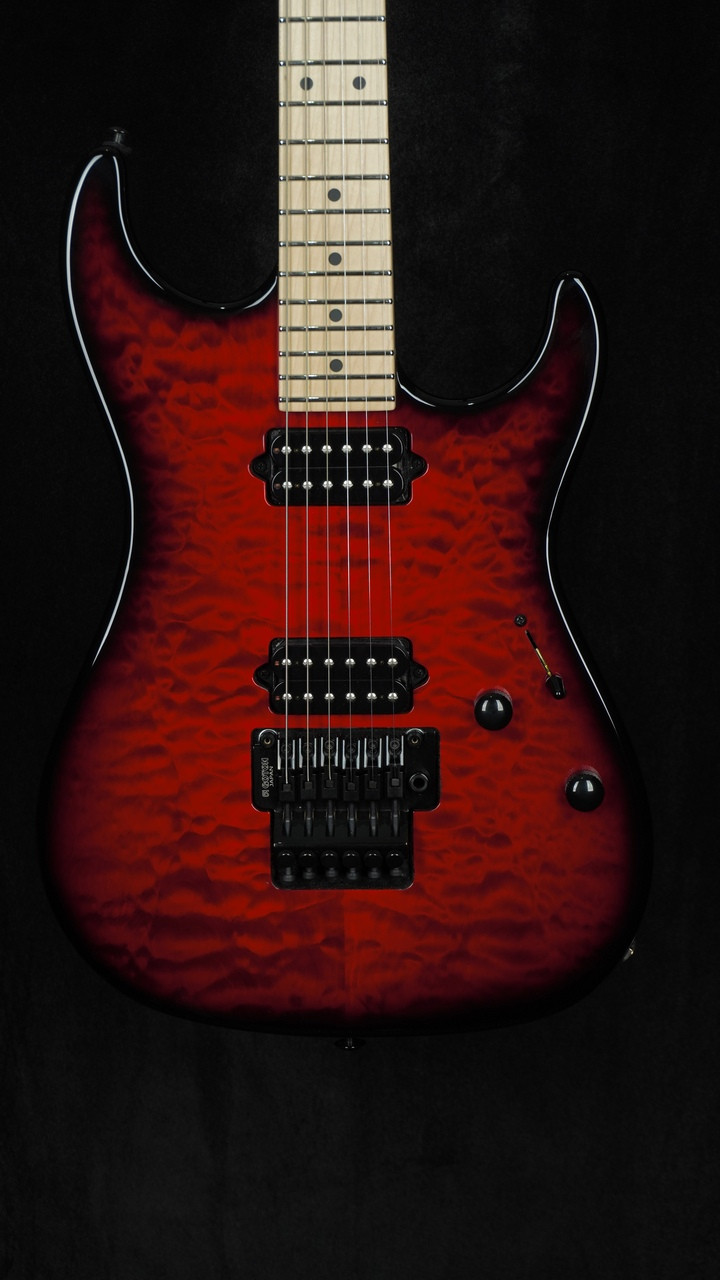 Suhr Standard Thin Burst Limited Edition in Transparent Red with Maple Fingerboard and Gotoh Floyd