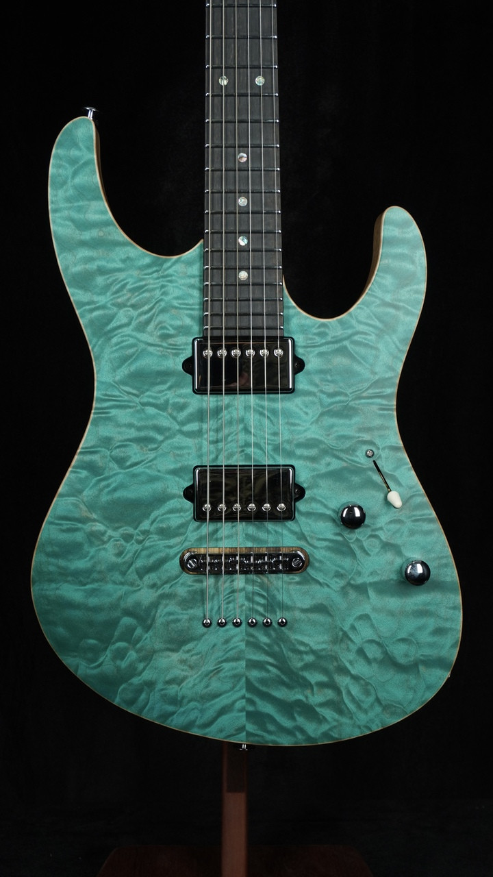 Suhr Custom Modern in Bahama Blue with Black Limba Body