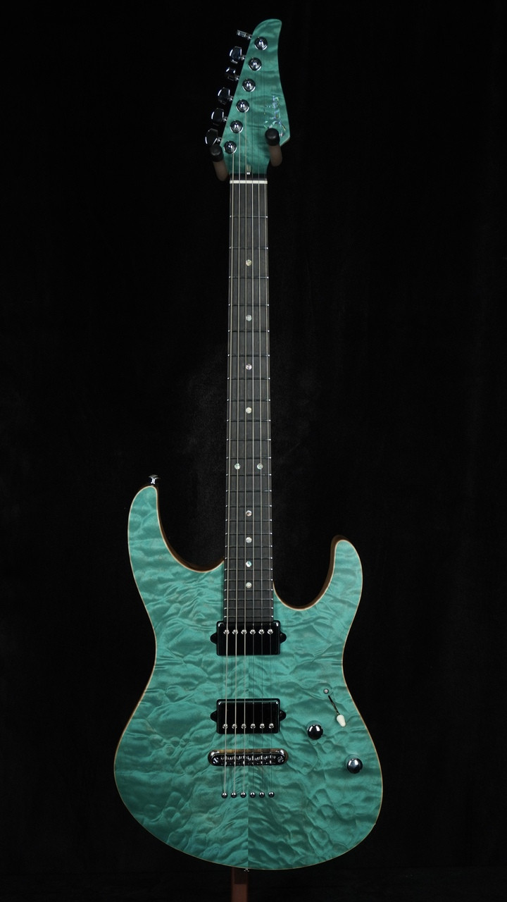 Suhr Custom Modern in Bahama Blue with Black Limba Body