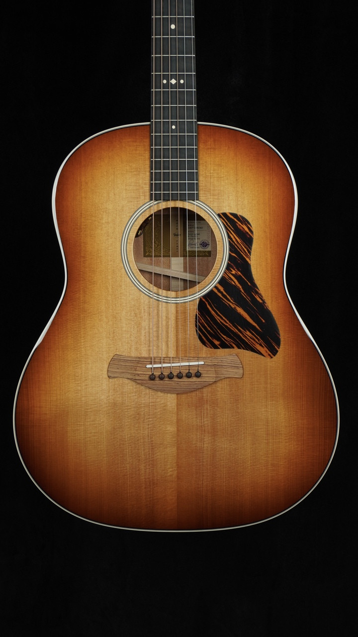 Taylor Gold Label 517e Sunburst with Firestripe Pickguard - Torrefied Spruce / Mahogany Grand Pacific - Close