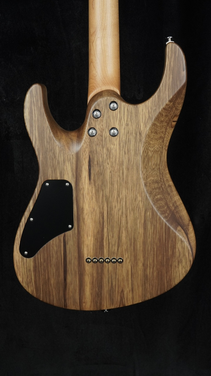 Suhr Custom Modern in Transparent Teal with Black Limba Body