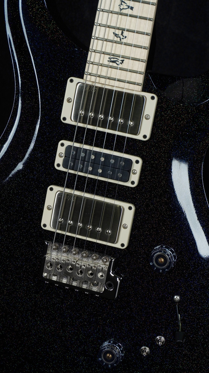 PRS Swamp Ash Special in Black Rainbow Holoflake with Maple Fingerboard