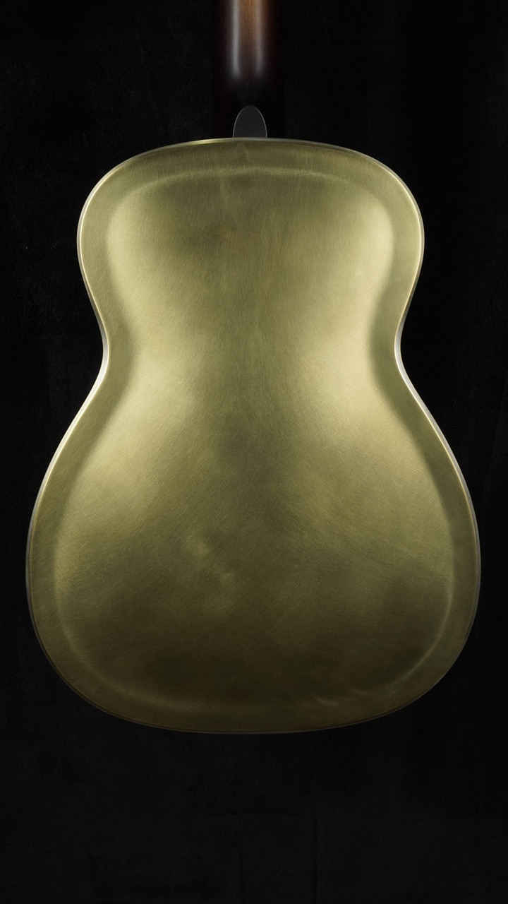 National Reso-Phonic Raw 14 Fret Brass Roundneck Resonator