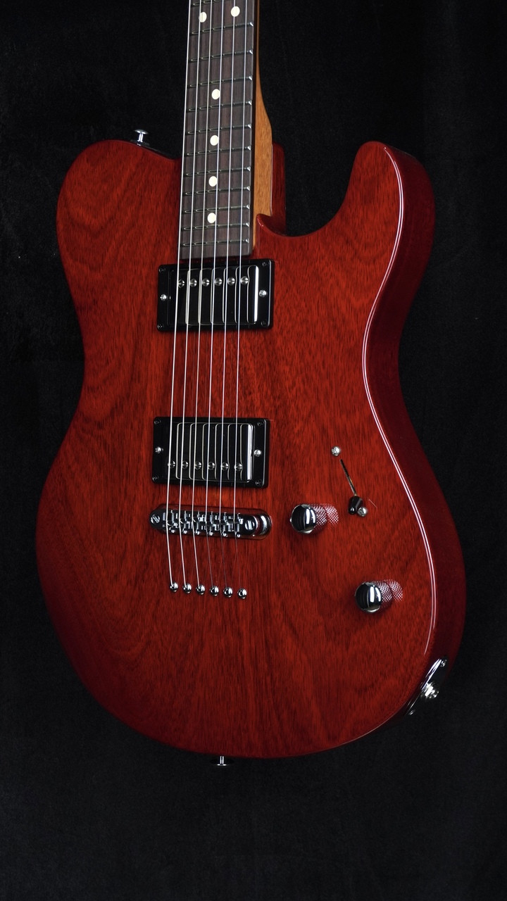 Suhr Oso Mahogany in Transparent Red with TP6 Stoptail Bridge