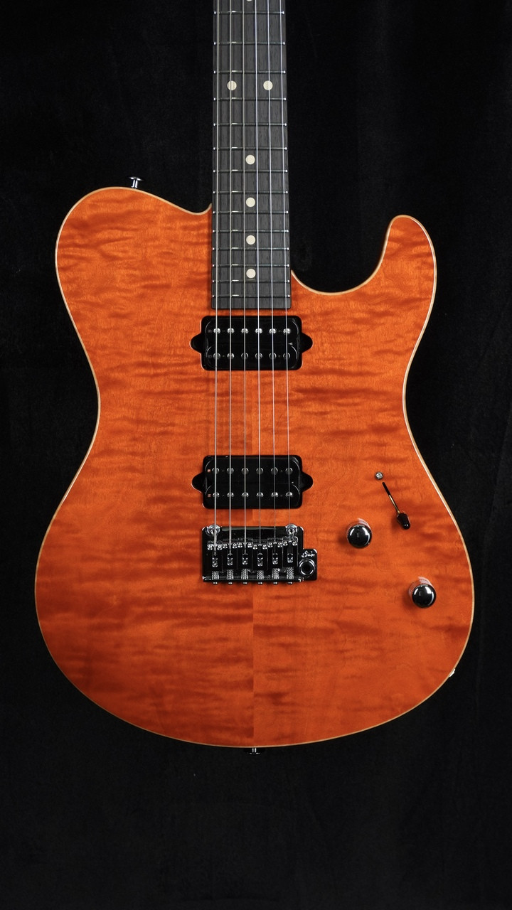 Suhr Oso in Custom Orange Stain with Suhr 2-Post Tremolo