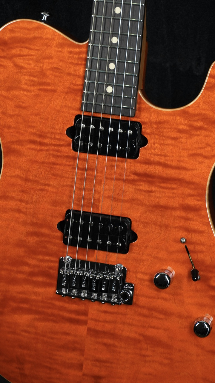 Suhr Oso in Custom Orange Stain with Suhr 2-Post Tremolo