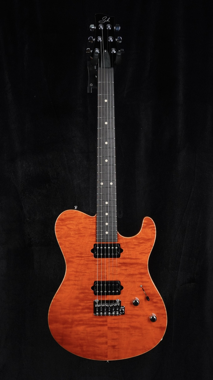 Suhr Oso in Custom Orange Stain with Suhr 2-Post Tremolo