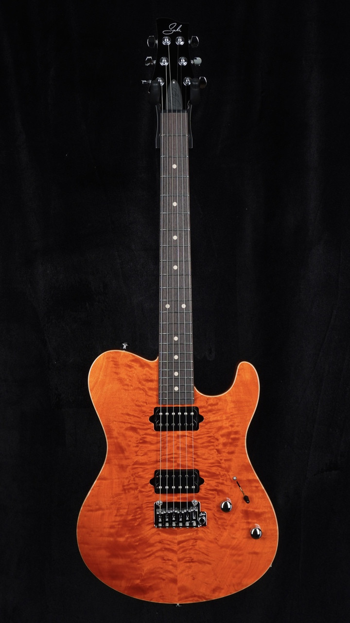 Suhr Oso in Custom Orange Stain with Suhr 2-Post Tremolo