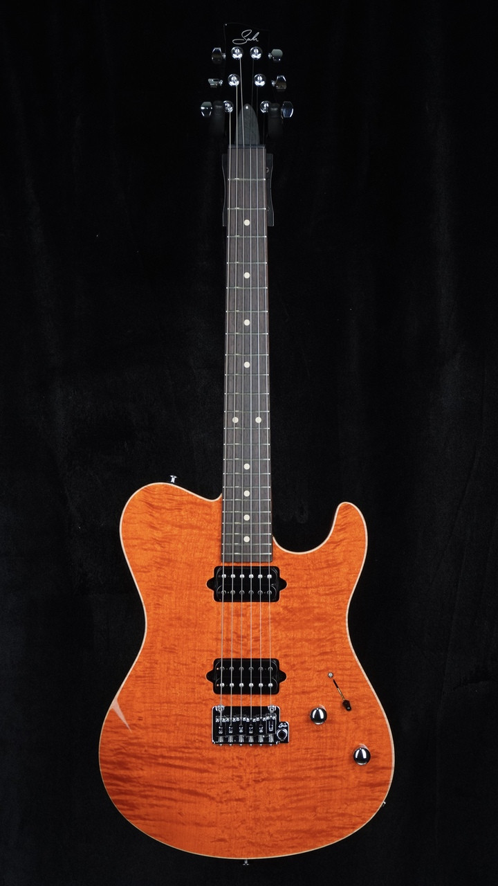 Suhr Oso in Custom Orange Stain with Suhr 2-Post Tremolo